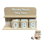 Yearly Reading Counter – 3D Book Tracker for Reading Challenges