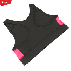 Womens Non Padded Racerback Compression T-Back Sports Bra