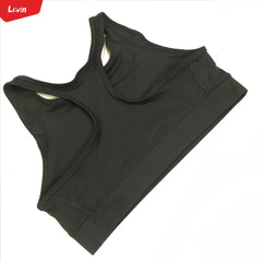 Womens Non Padded Racerback Compression T-Back Sports Bra