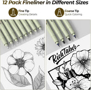 🎨 58PCS Drawing Kit — All-in-One Art Supplies Set for Sketching, Shading &amp; Inking