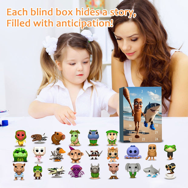 24 Piece Brainrot Series Figures Collectible Blind Box Set