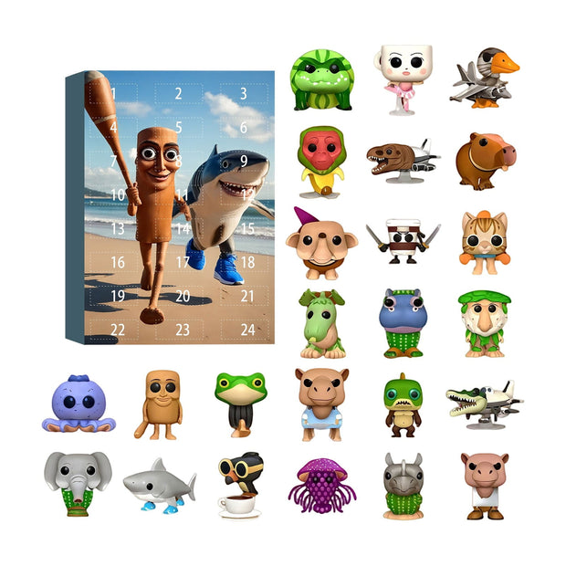 24 Piece Brainrot Series Figures Collectible Blind Box Set