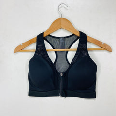 Womens Zip Front Sports Bra