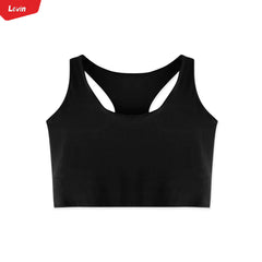 Ladies Solid Crew Neck Underwired Sports Bra