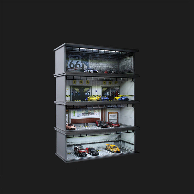 Toy Garage Playset – Realistic Lights & Sounds | Voice Command Garage for Cars