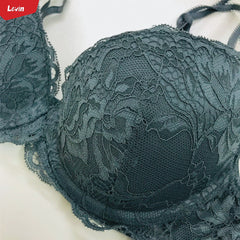 Women's Comfortable Padded Lace Push Up Bra