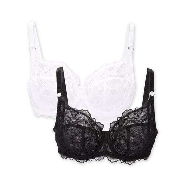 Women's Full Cup Non-Padded Lace Bra